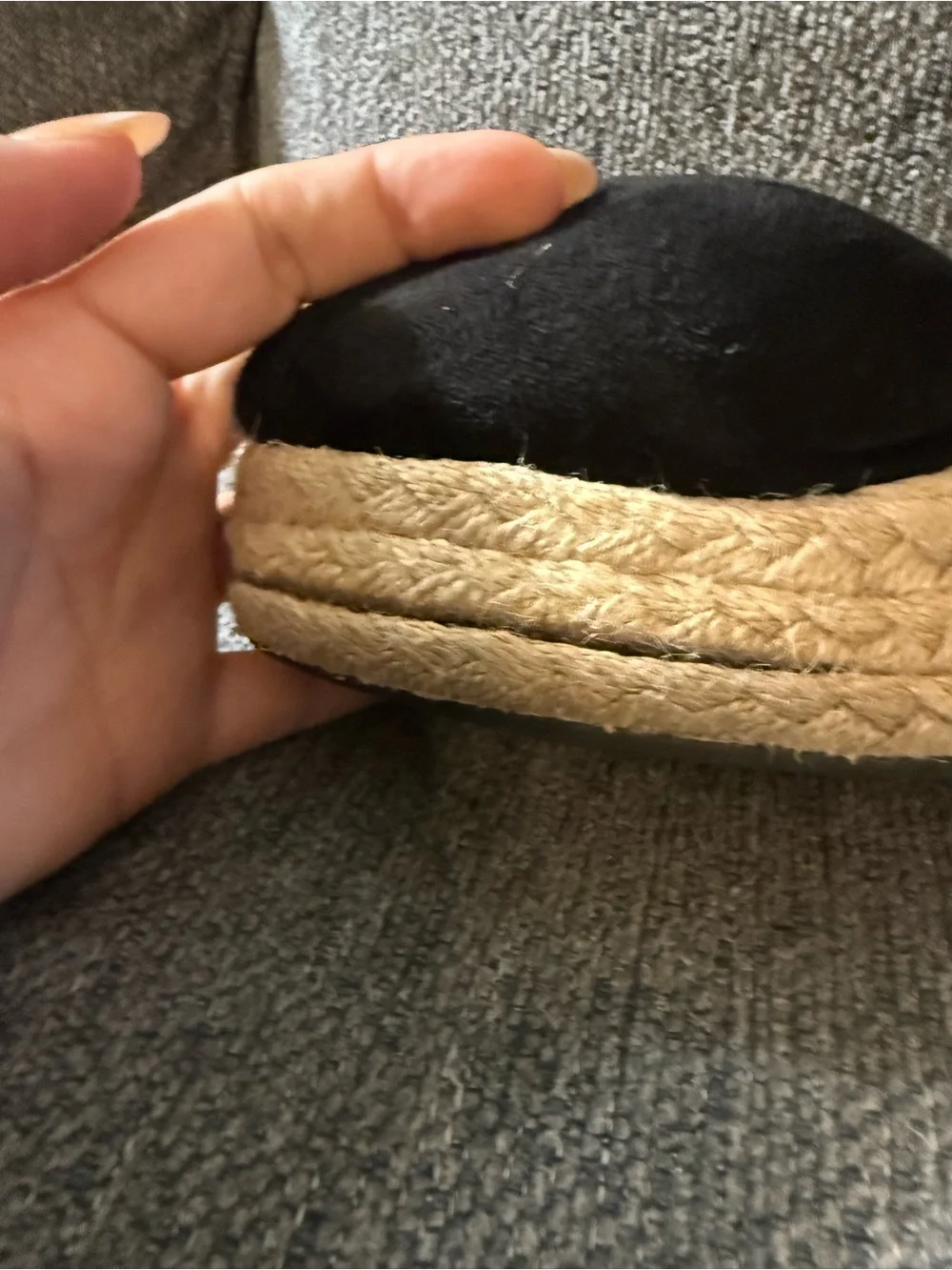 Black Espadrille Platform Sandals
